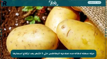 حيلة سهلة لإطالة مدة صلاحية البطاطس حتى 5 أشهر بعد ارتفاع أسعارها